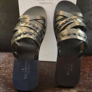 Valentino Black Sandals - size 10 (EU 43) - BRAND NEW IN BOX